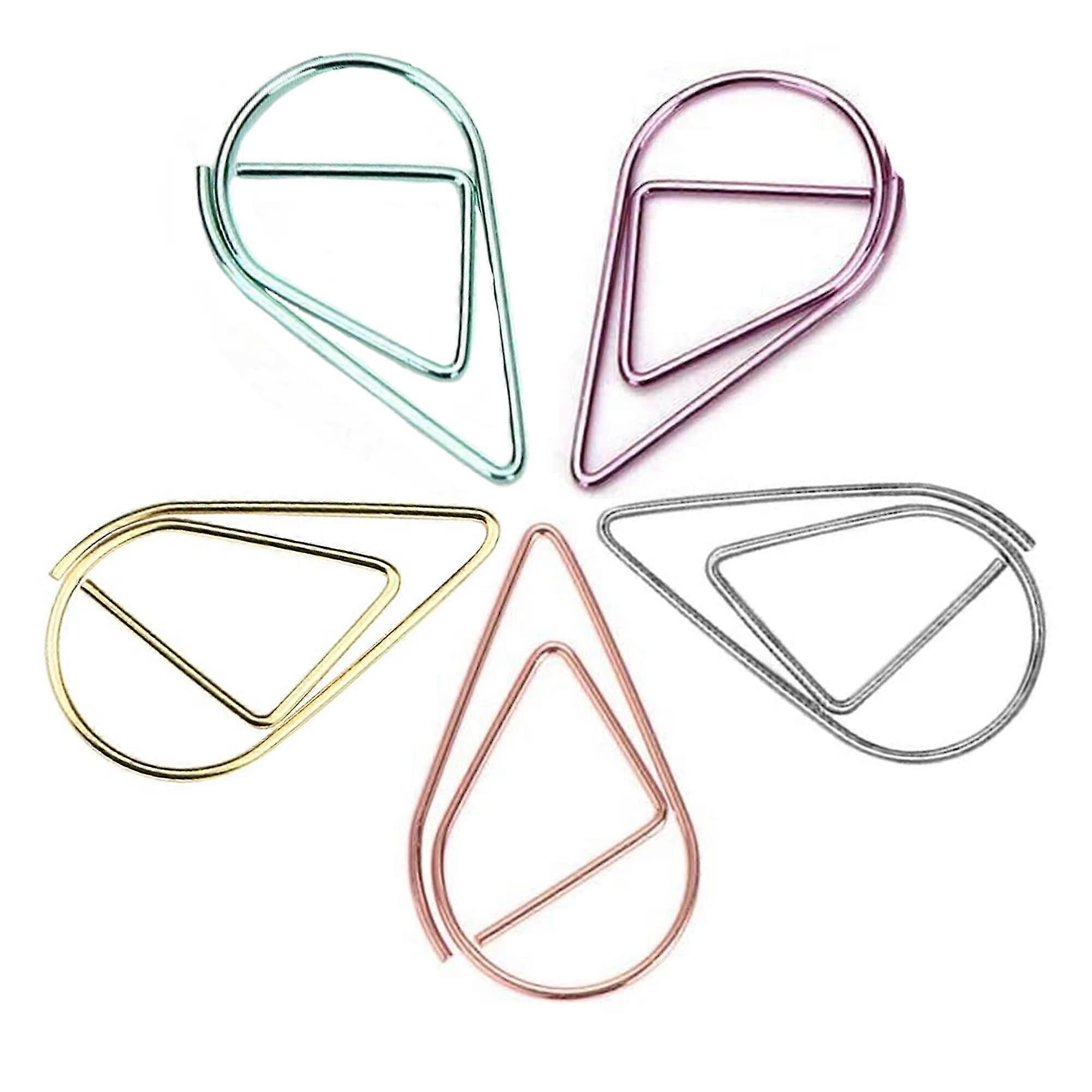 100-bitars gem Set Gem Färgade metallpappersklipp