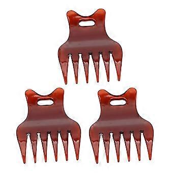 2set 3pcs pente largo do dente pente redondo pente dentes desembaraçando o cabelo pente de textura compacta pente para salão e uso doméstico