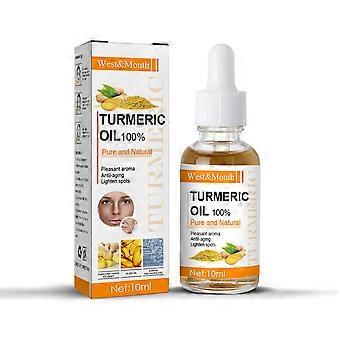 Kurkuma etherische olie biologisch, 10ml Pure Kurkuma etherische olie, Kurkuma olie voor gezicht Ser um, Pure Extract Kurkuma olie voor de huid voor hydratatie, T