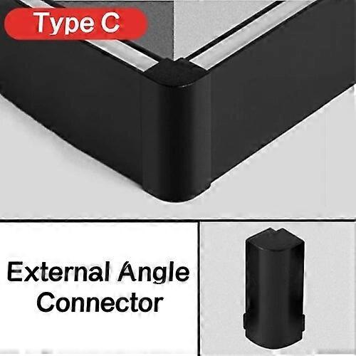 Baseboard light aluminum alloy embedded invisible led light with luminous foundation lines at the corner of the living room wall