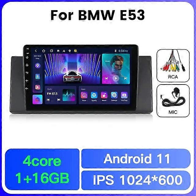 8 Core QLED Car Autoradio GPS Navigation for BMW X5 E39 E53 1999-2006 Android Multimedia Player Buil-in Wireless Carplay Auto BT