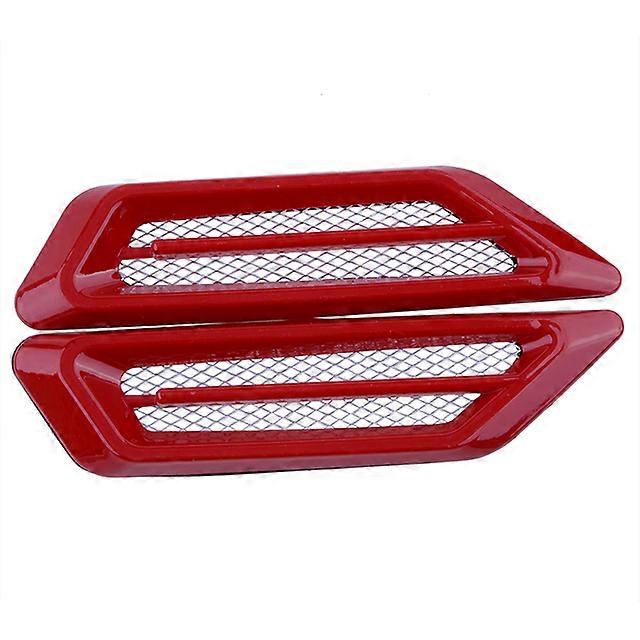 Car Side Wing Cover Shark Gill Shape Fender Vent Air Flow Spoiler Decorative Racing Intake Grille Trim ABS Decoration Sticker