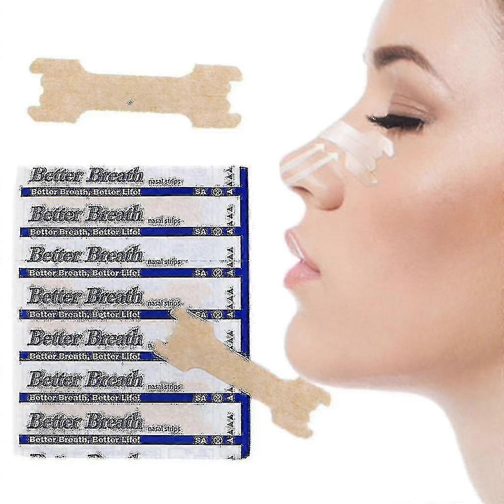 Pack Of 100 Better Breath Nasal Plasters: Effective Nasal Strips Against Snoring ZD W