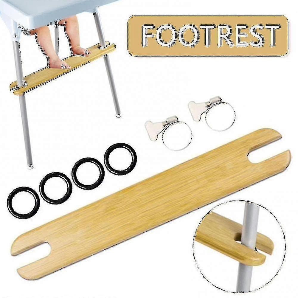 مسند قدم خشبي كرسي مرتفع مسند للقدمين دعم مريح لكرسي طويل 4.2 سم Newway