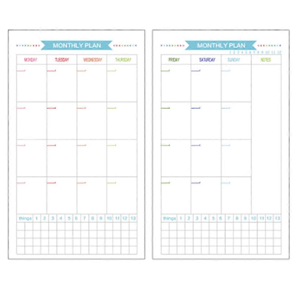 40 Sheets A5 Size 6-Hole Paper Refills For Notebook Planner Journal Dairy