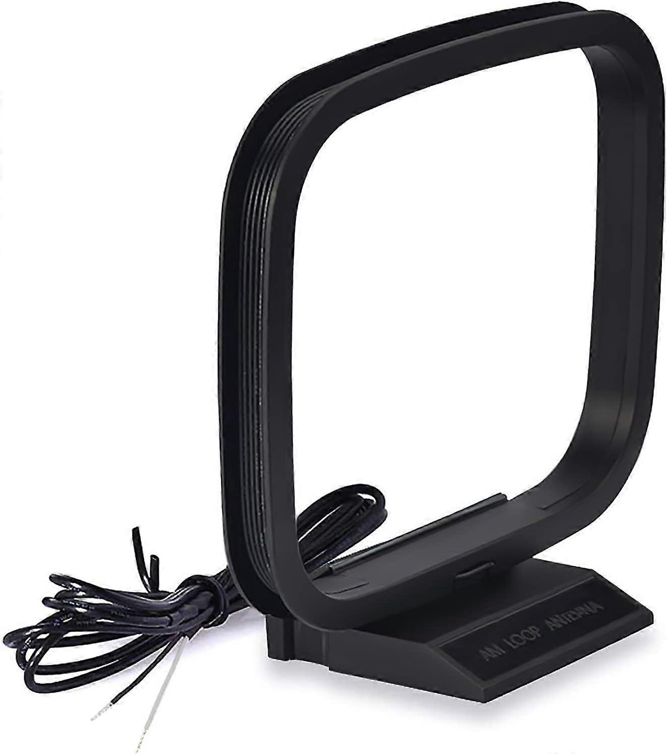 AM loop antenna with 2-pin bare wire, compatible with indoor radios Bluetooth stereo receivers AV audio video home cinema receivers