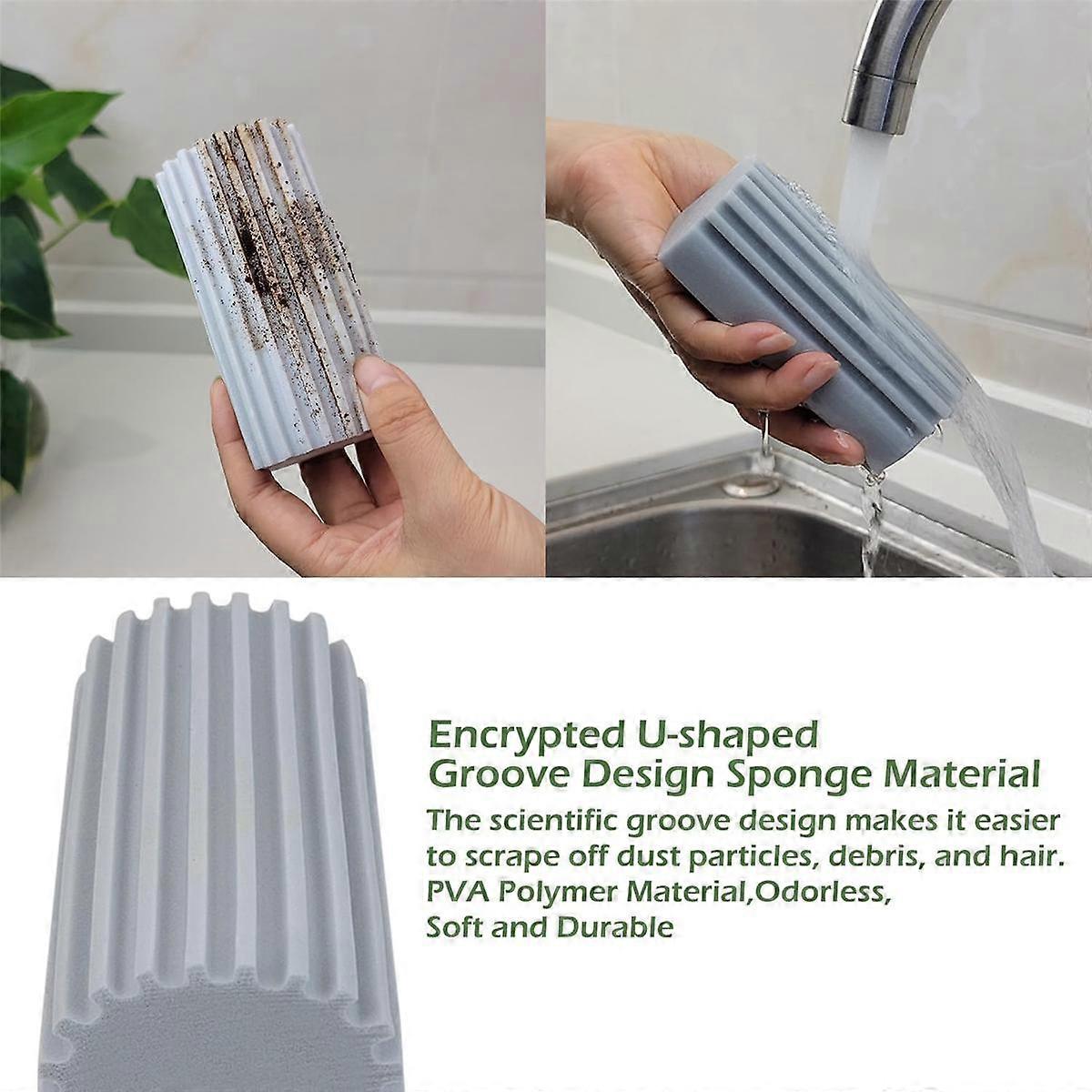 10Pack Damp Clean Duster Sponge, Sponge Cleaning Brush, for Housekeeping,Dish,Blinds, Glass,Baseboa