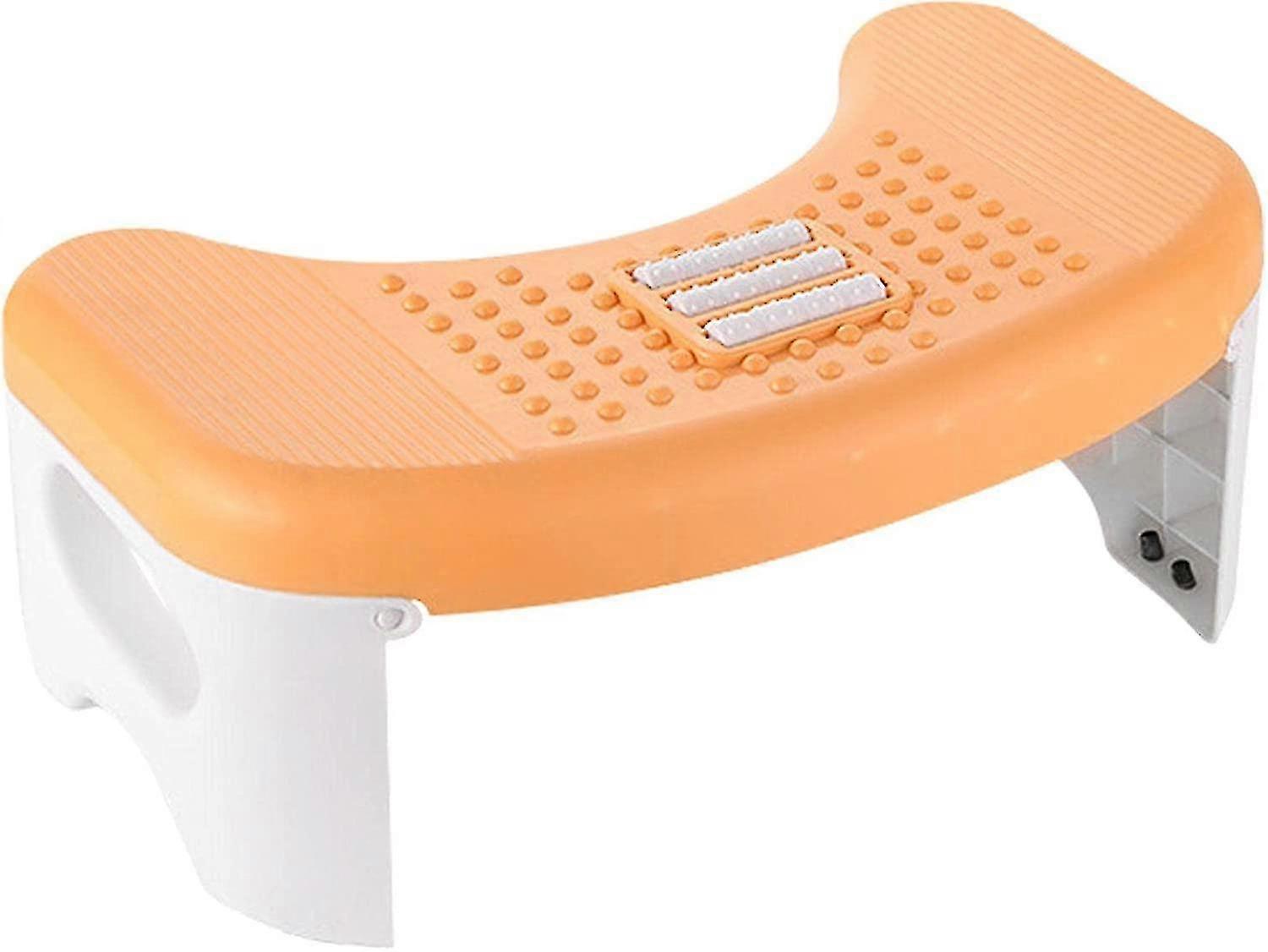 Bathroom Toilet Stool, 46x26x18cm Folding Squatting Toilet Stool, Non-slip Bathroom Step Stool