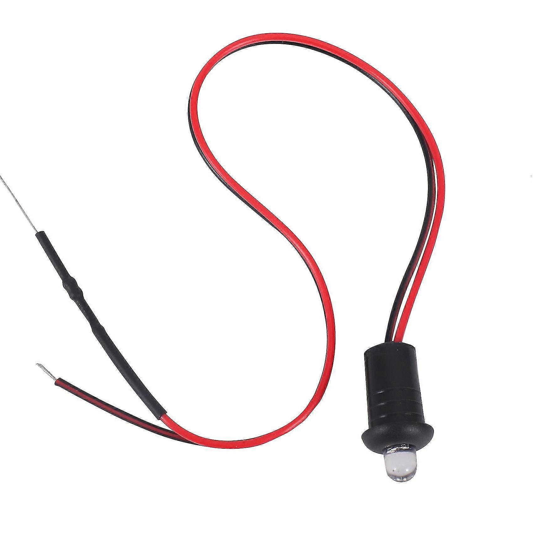 12V blinkende atrap-bilalarm LED-lys for dashbordmontering (rødt)