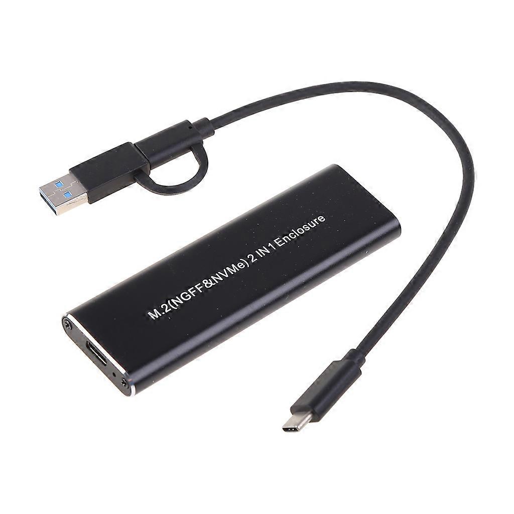 for M.2 Hard Drive Box Dual Protocol External for Case Hard Disk USB3.1  Type C