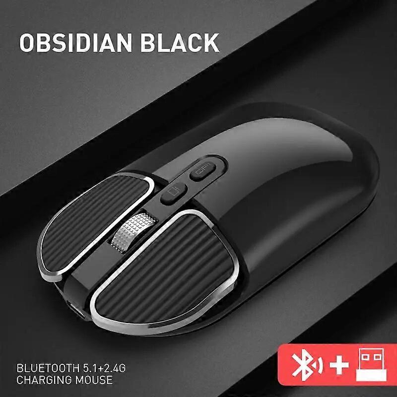 Bluetooth 5.1+2.4G Wireless Dual Mode Rechargeable Mouse Optical USB mice for PC Mac Laptop IPad Phone  Notebook Android Tablet Mice & Trackballs