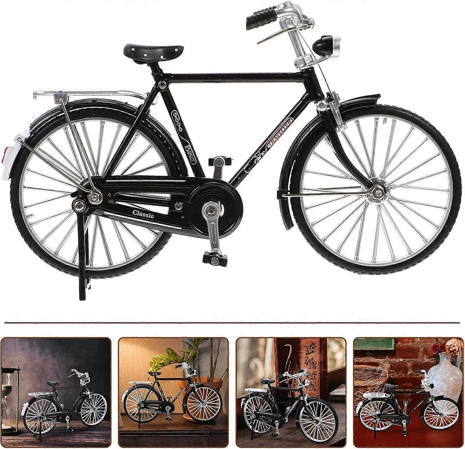 1:10 Simulation Mini Bicycle Model Scale Kit Finger Bike Models Toys Retro DIY