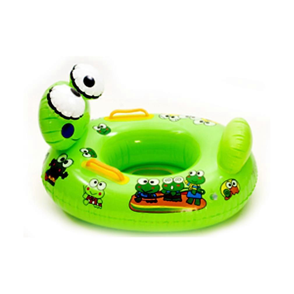 Green Frog Floating Boat Inflatable Swimming Ring with Seat for Kids