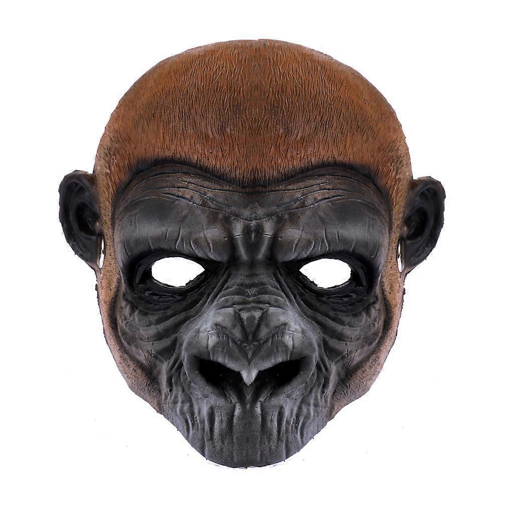 Gorilla Mask PU Foam Full Face Cover Halloween Cosplay Party Prop