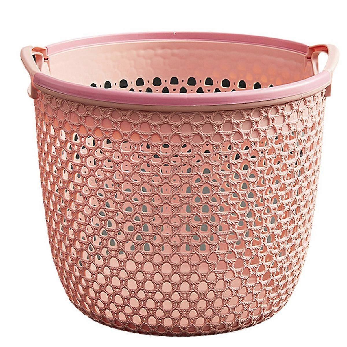 Bärbar smutsig klädkorg, förvaringskorg för smutsiga kläder, stor tvättkorg rosa