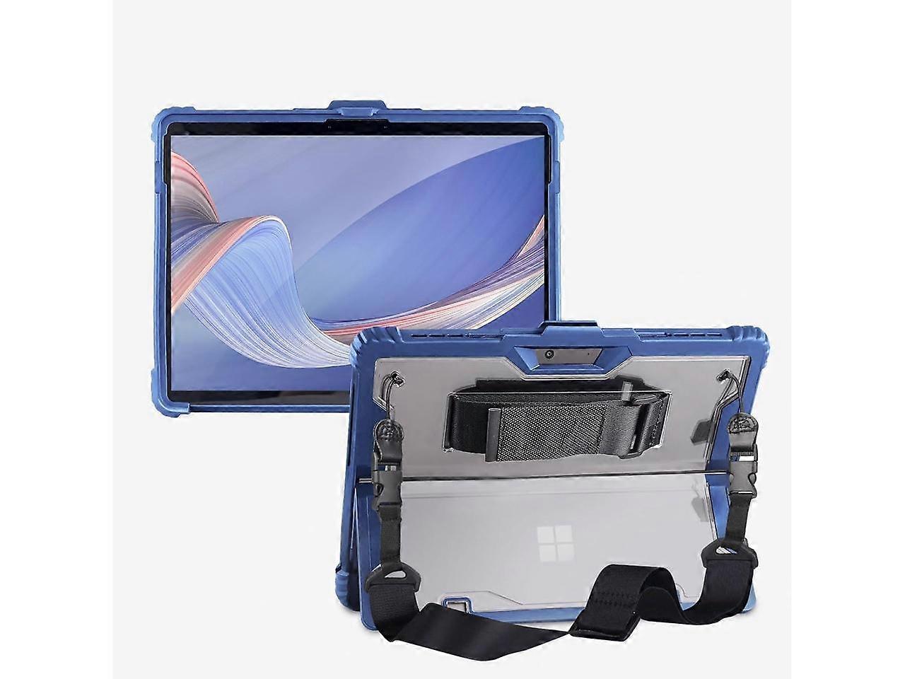 Protective Case For 12.3 Inch Microsoft Surface Pro 7 Plus, Surface Pro 7, Surface Pro 6, Pro 5, Pro 4, Pro 3 with Shoulder/Hand Strap, Pen Holder Sho