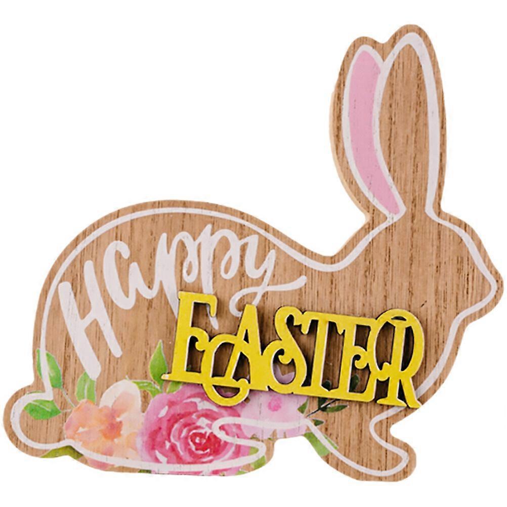 Easter Table Sign Easter Bunny Table Wood Sign Happy Easter Table Centerpiece