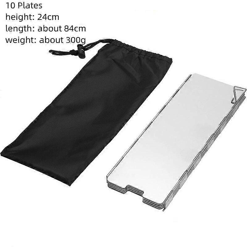 8/10/12/14/16 Plates Gas Stove Wind Shield Outdoor Camping Picnic Cooking Burner Foldable Windproof Aluminum Alloy Windscreen  Portable Cooking Stoves