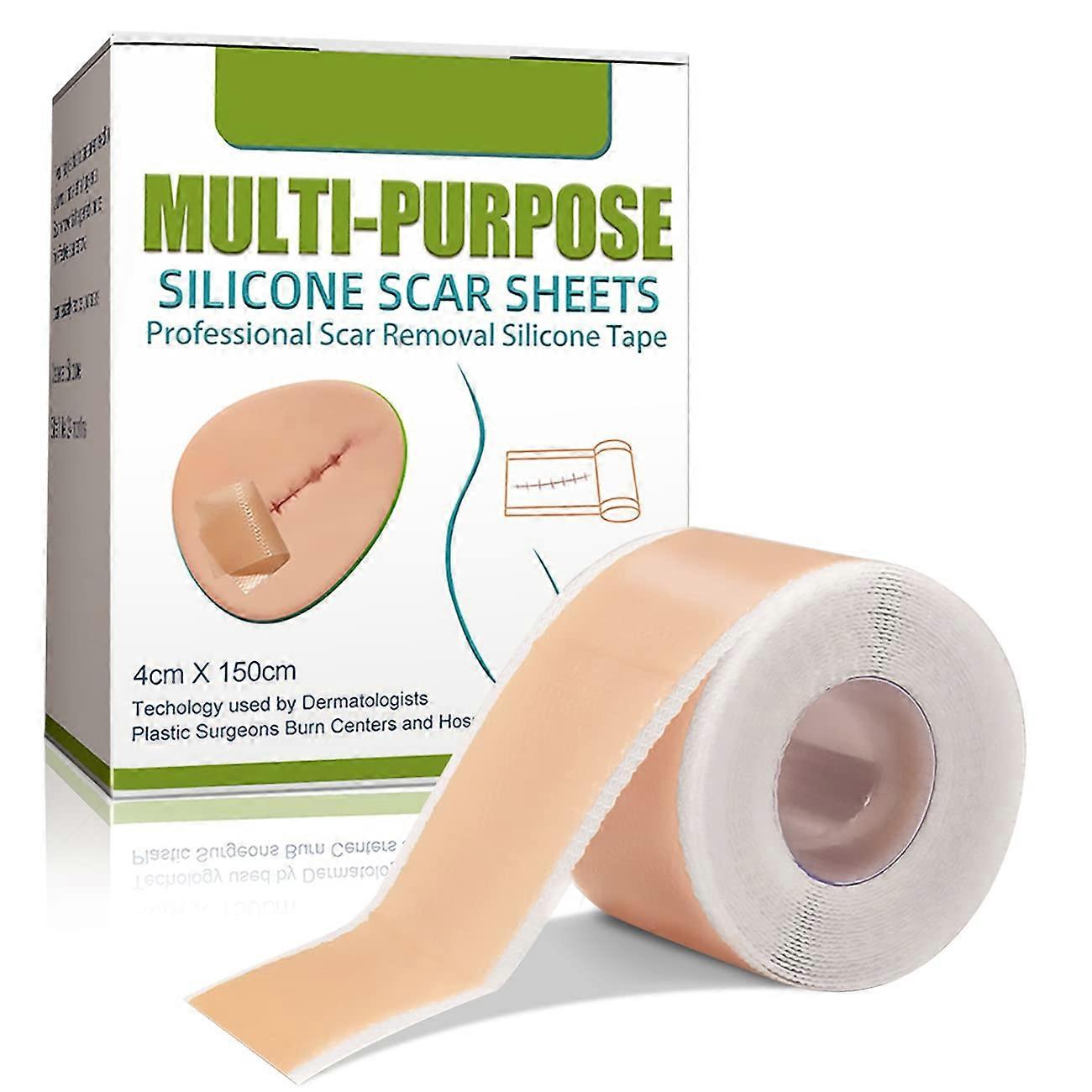 Silicone Plaster for Scars, Silicone Scar Sheets, Professional for Silicone Scar Plasters, Perfect for Scars 4 x 150 cm