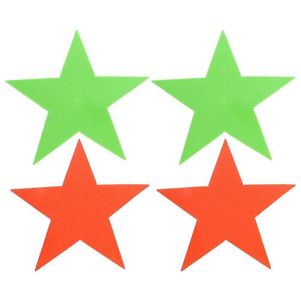 4Pcs Carpet Markers for Classroom Carpet Star Shaped Markers Colorful Floor Markers Carpet Stickers