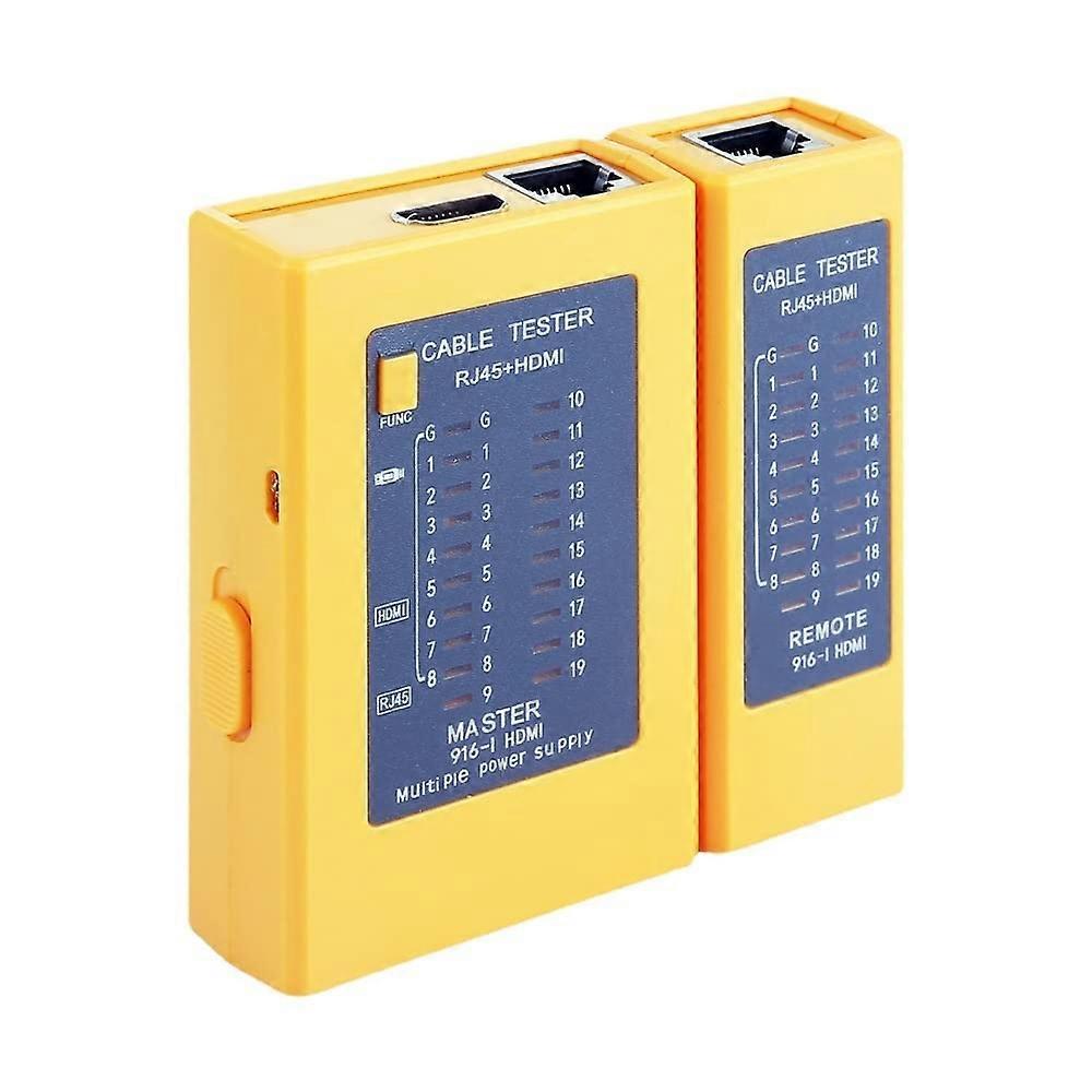 Tester 3 w 1 Tester HDMI Tester sieci Tester RJ11 RJ45 -Zasilacz 9 V / USB