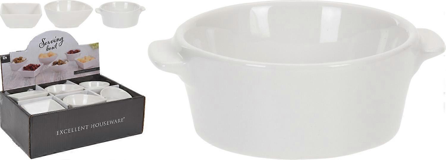 Skål Snacks Vit Keramik 3-pack