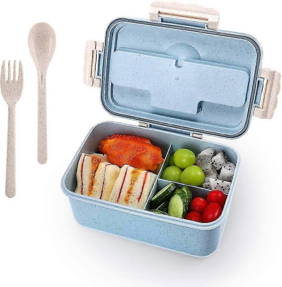 3 Comments Lunch Box With Cutlery For