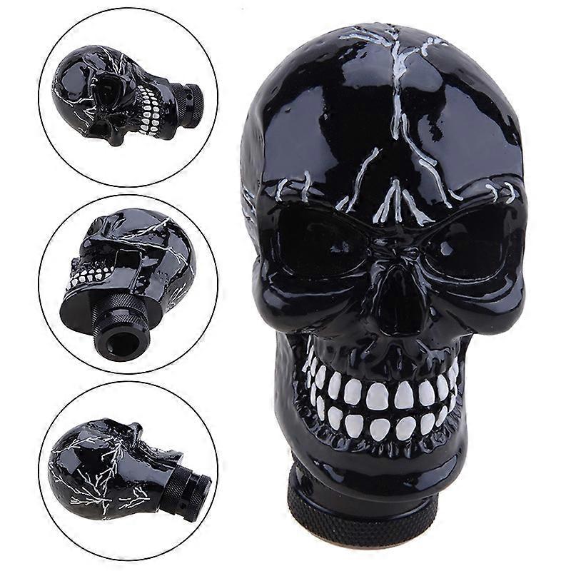 Universal Black Car Skull Transmission Gear Shift Knob