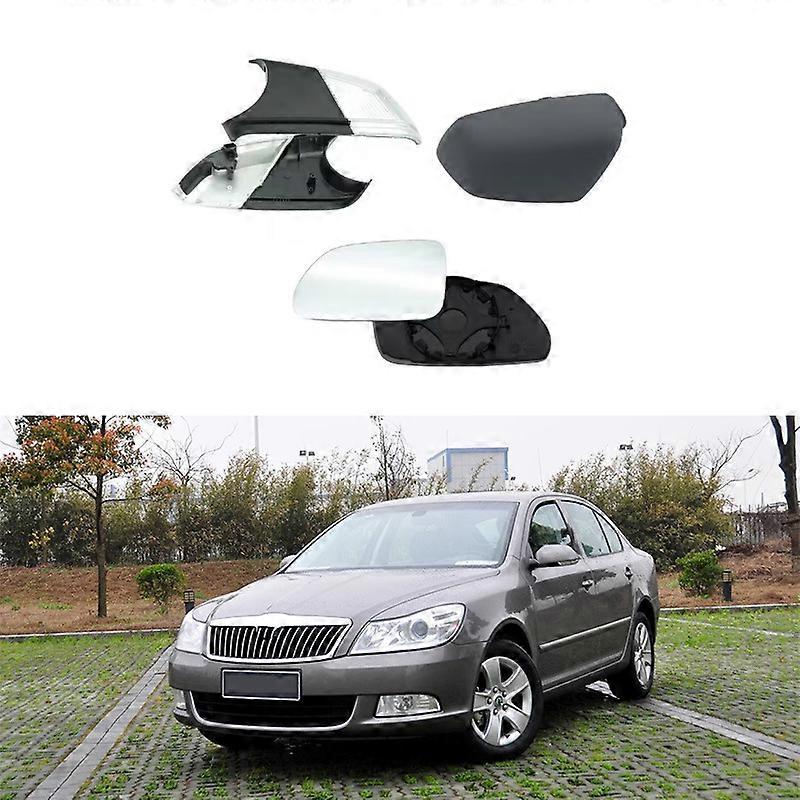 Applicable To 07-12 Model koda Octavia Rearview Mirror Shell Rearview Mirror Cover Reflective Lens Turn Signal