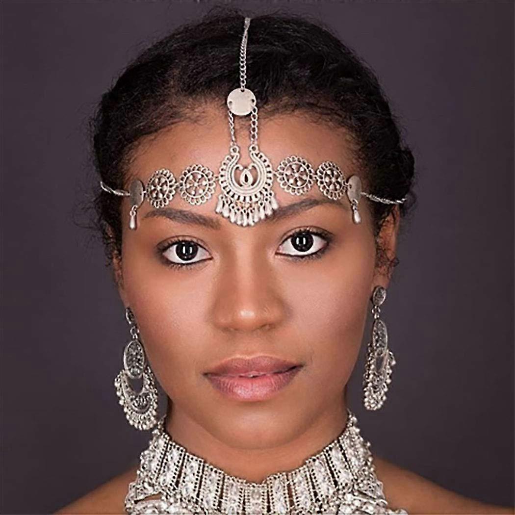 silver coin headpiece