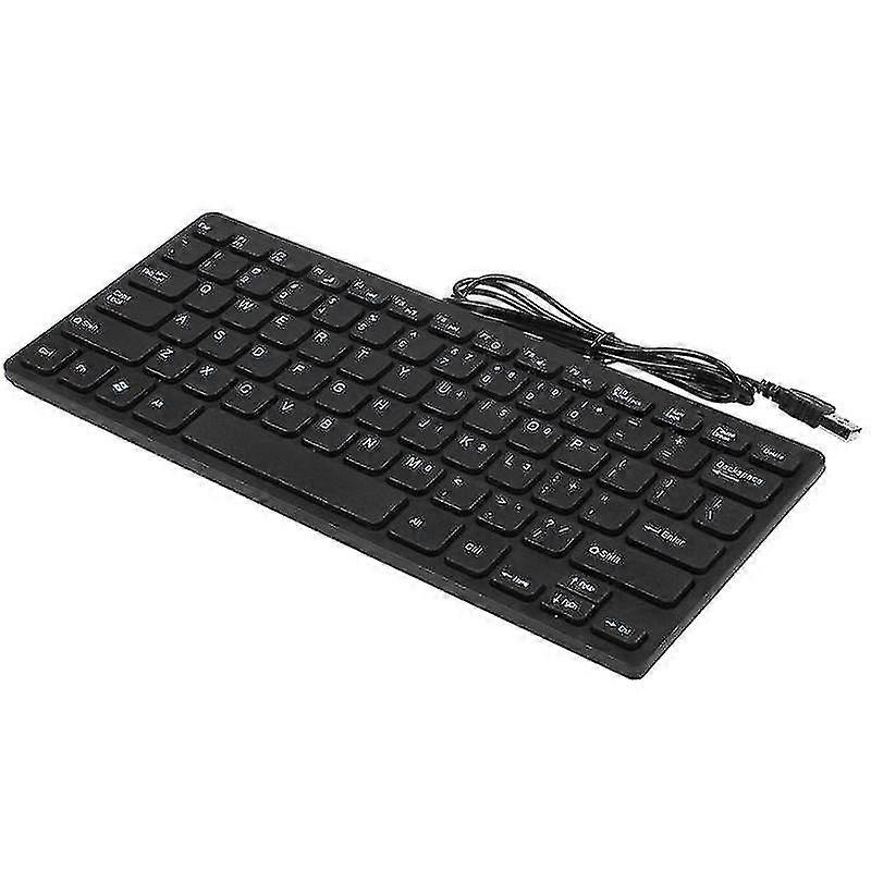 3x Wire Keyboard Ultra-thin Quiet Small Size 78 Keys Mini Multimedia Usb Keyboard For Laptop Pc