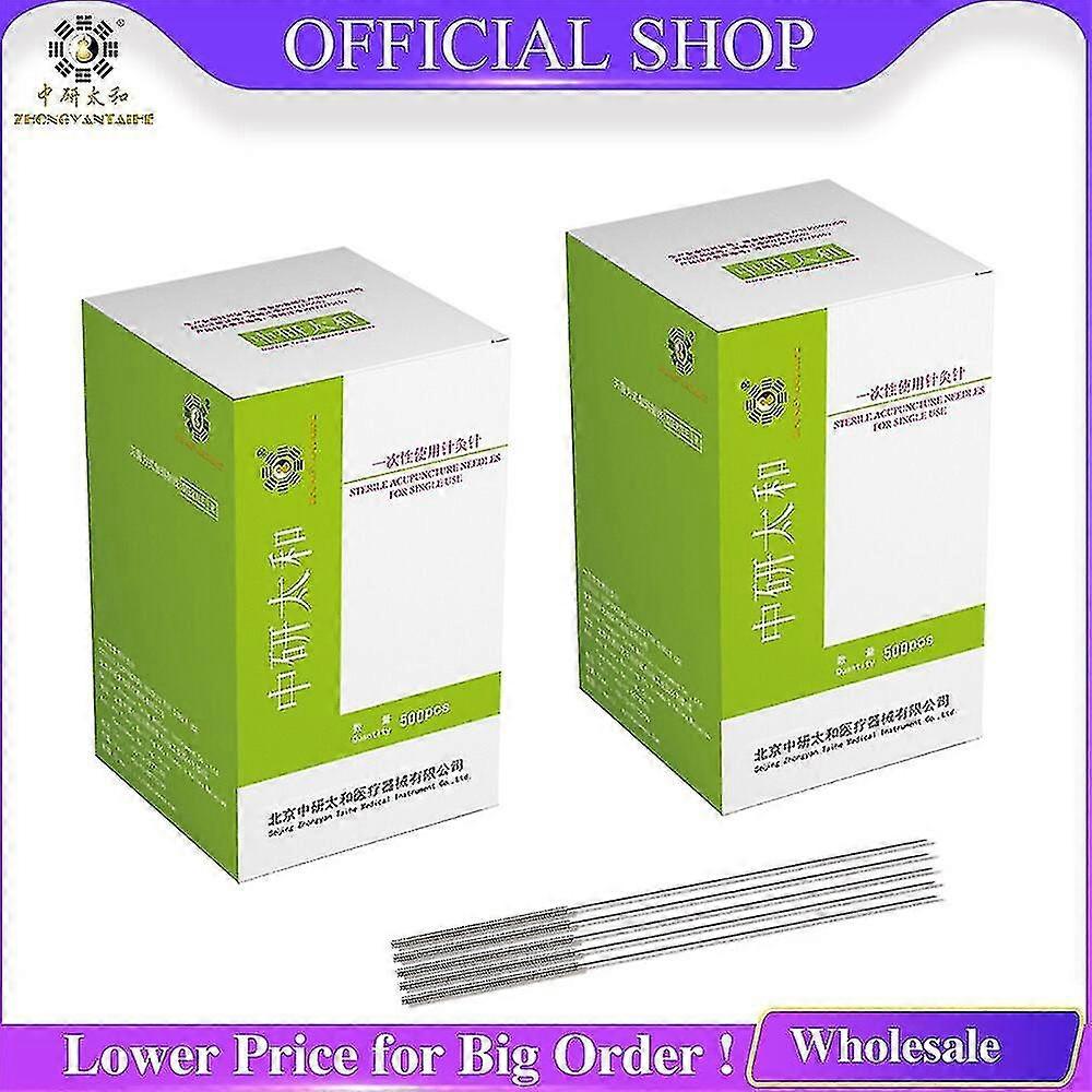 2boxs 1000pcs Acupuncture Needles 0.4mm All Size Acupuncture Needles Zhongyan Ta-MXBC