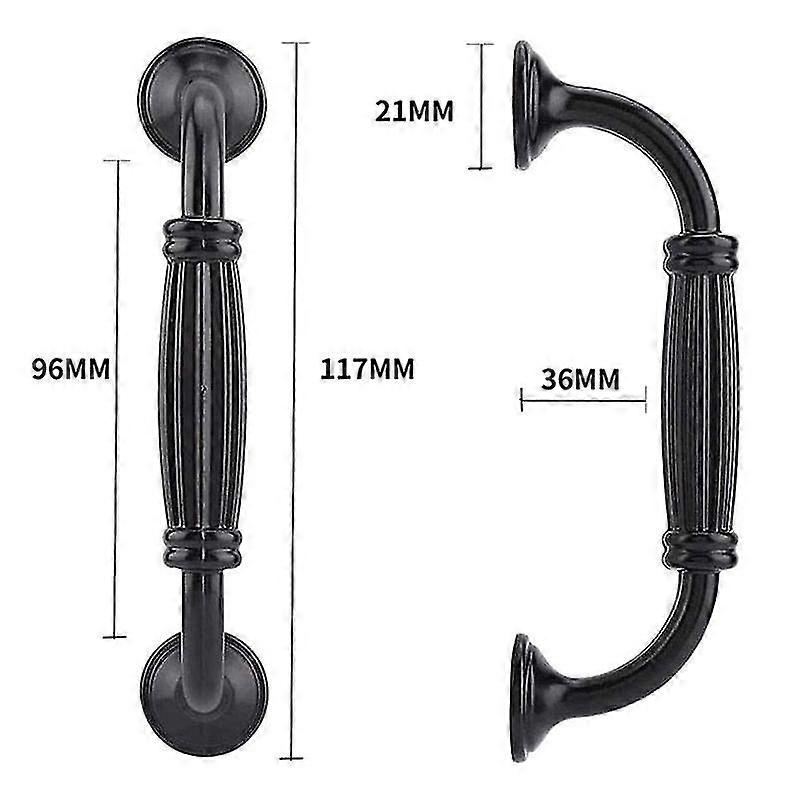 10pcs Black Handles For Furniture Cabinet Knobs And Drawer Knobs Cabinet Pulls Cupboard Kitchen Han