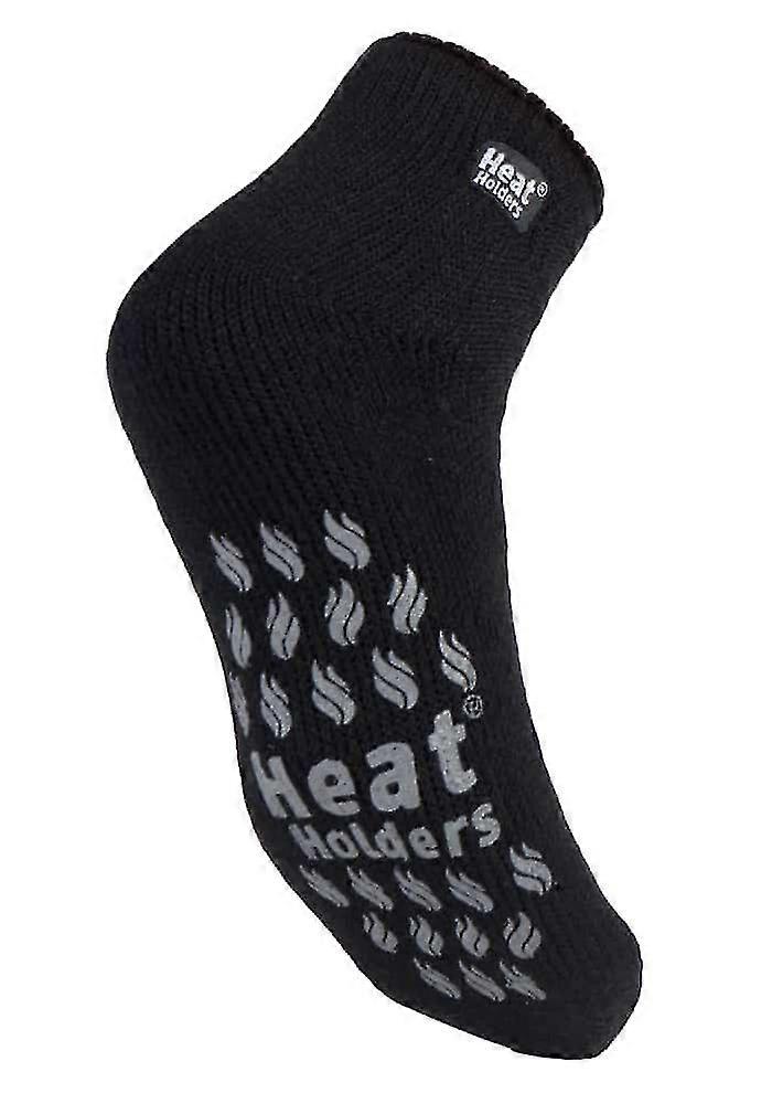 Mens non slip low cut thermal slipper socks