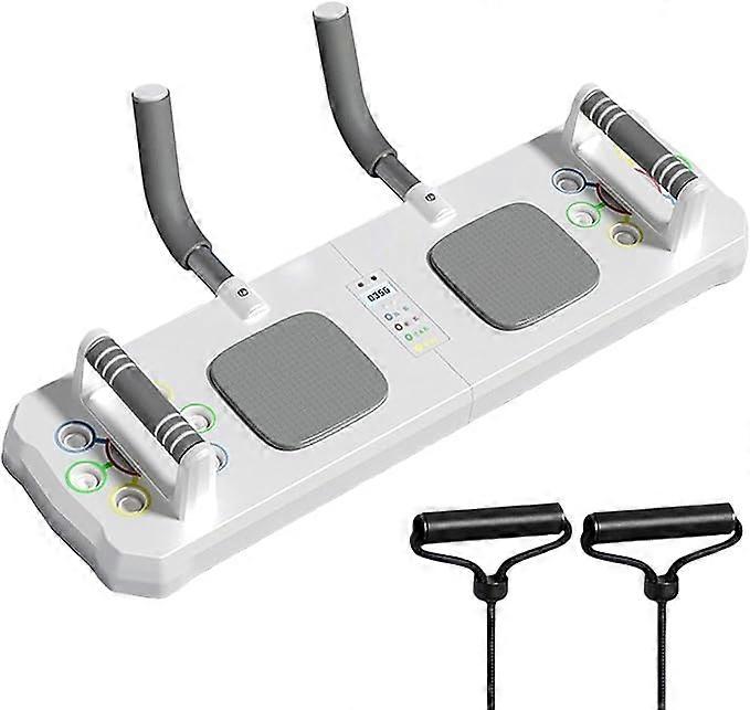 Smart Counting Push Up Board, Portable Multi-Function Foldable Push Up Bar and Plank System, Strength Training Workout Equipment Push Up Handles for H