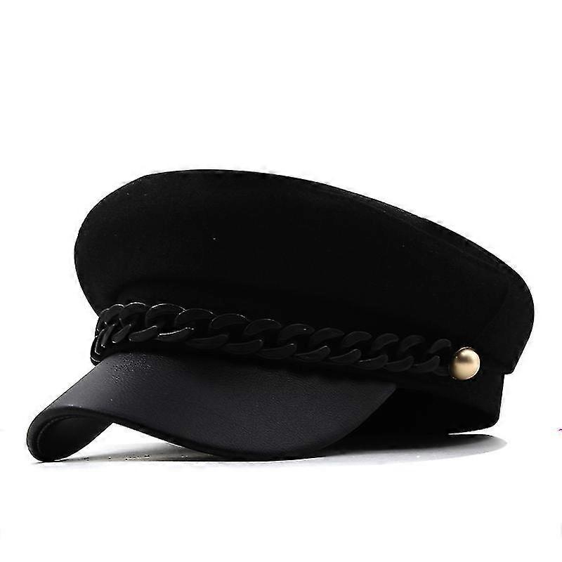 بسيطة عادي مثمنة كاب السيدات القبعات الخريف الشتاء القبعات للنساء عارضة قبعة الصوف البريطانية الرجعية قبعات الرسام القبعات