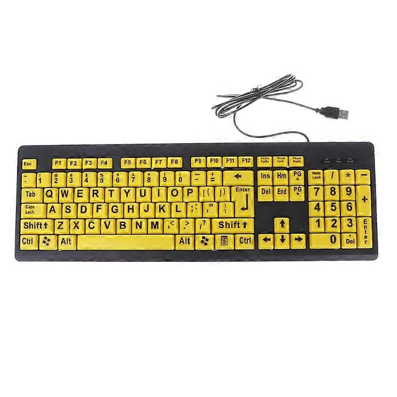 For Elderly Low Vision Gift Ergonomic Waterproof Keypad For Laptop Computer