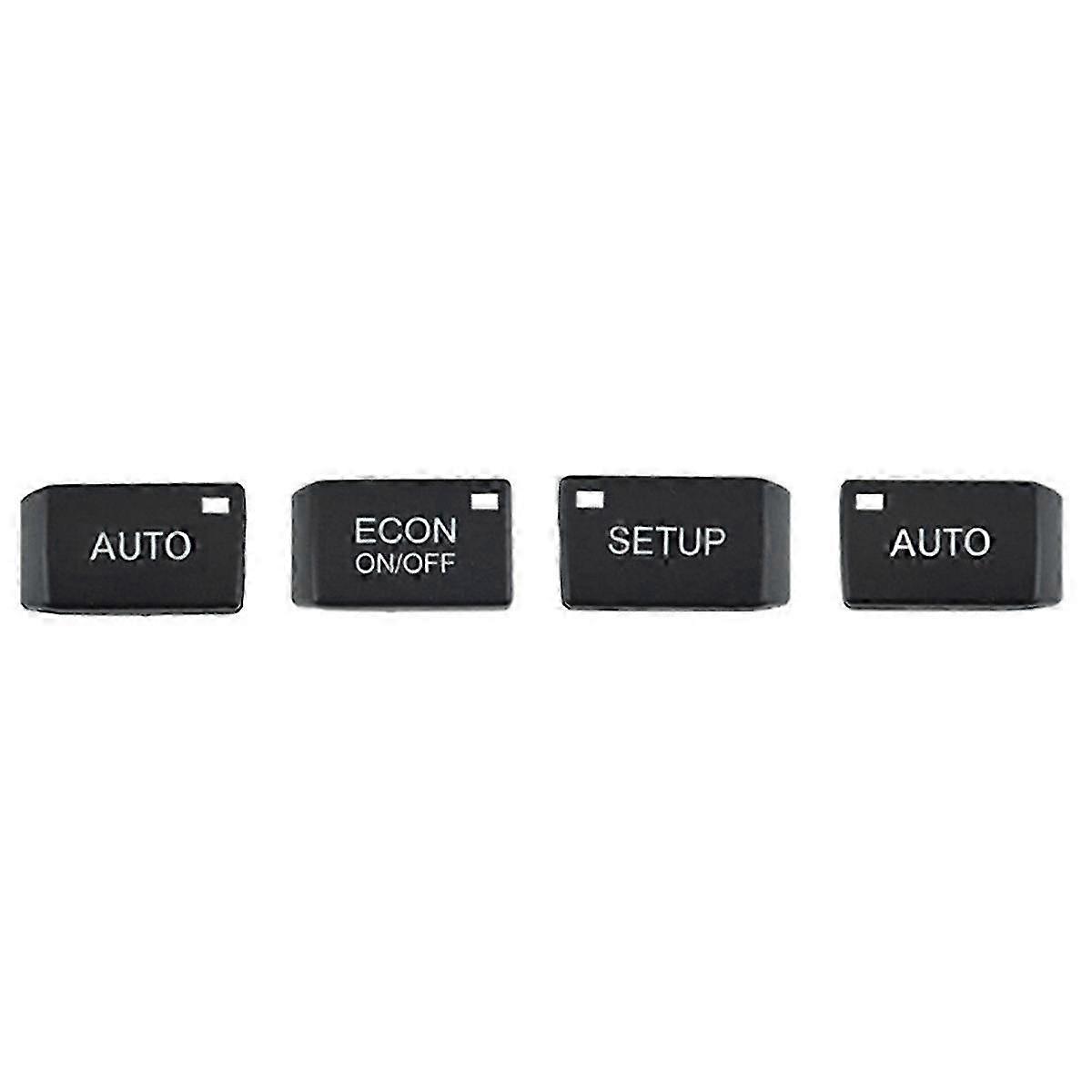 4pcs/set κάλυμμα διακοπτών κουμπιών πίνακα υπολογιστών ελέγχου κλιματισμού αυτοκινήτων για A6 C6 S6 2005-2011 4f1820043