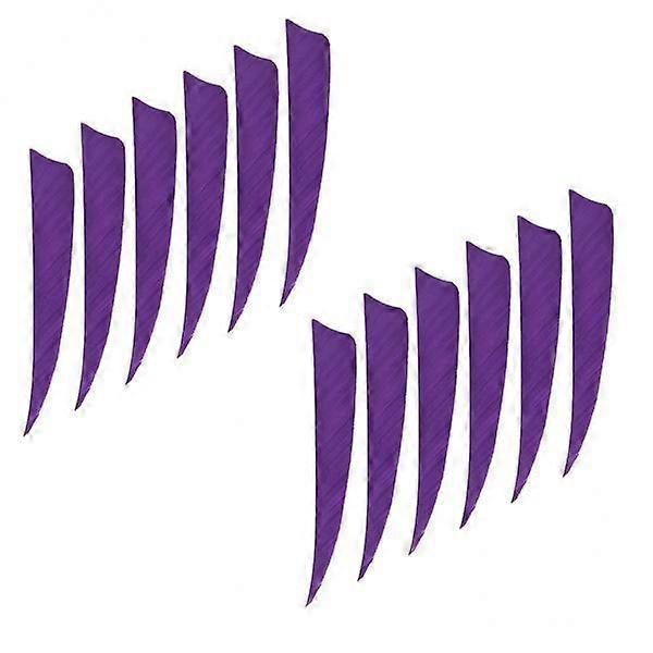 5x12 Peças 4 polegadas flecha flecha penas fletchings palhetas roxo