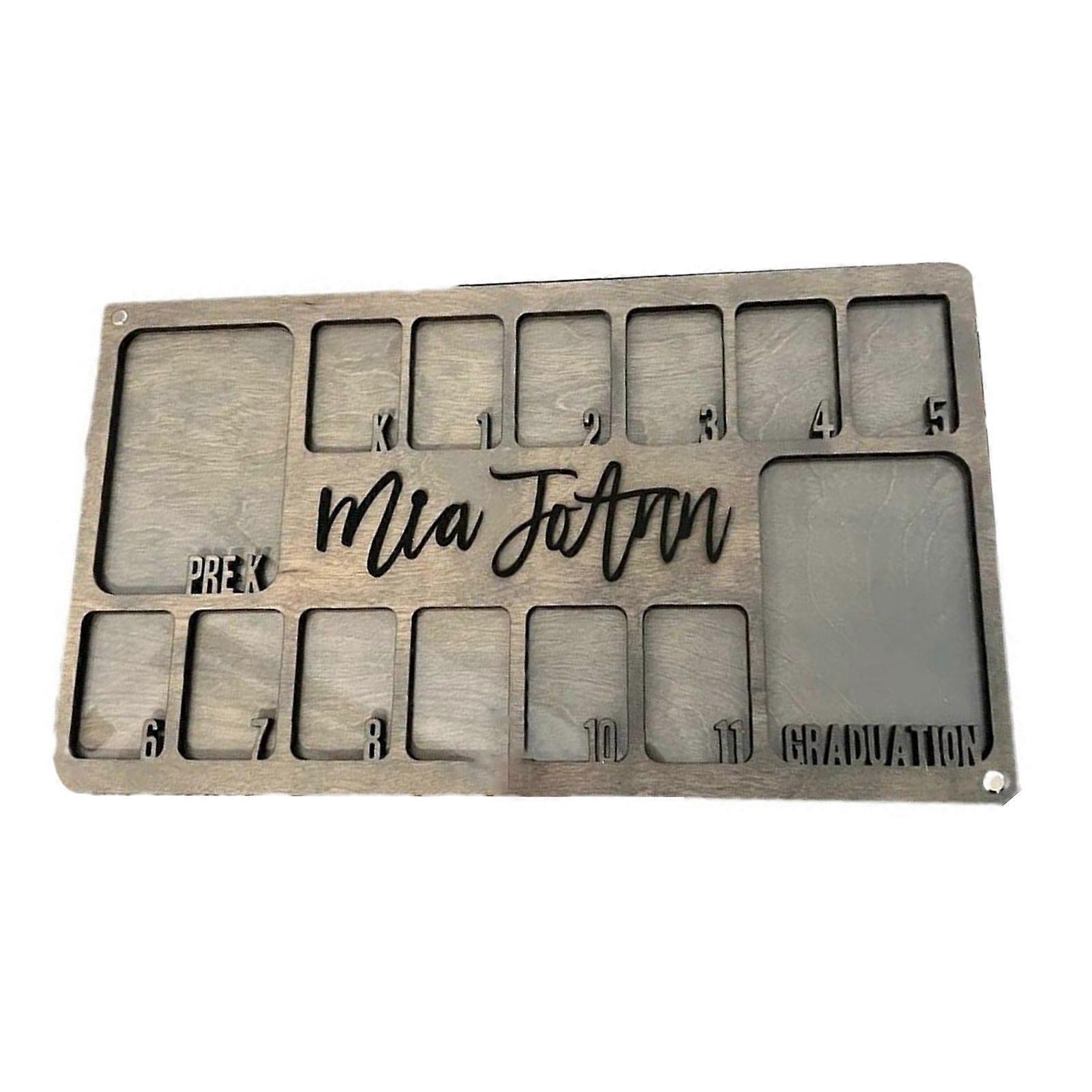 Graduation School Photo Frame Smooth Edge Burr Free Easy Installation Graduation Keepsake School Years Picture Frame Decor