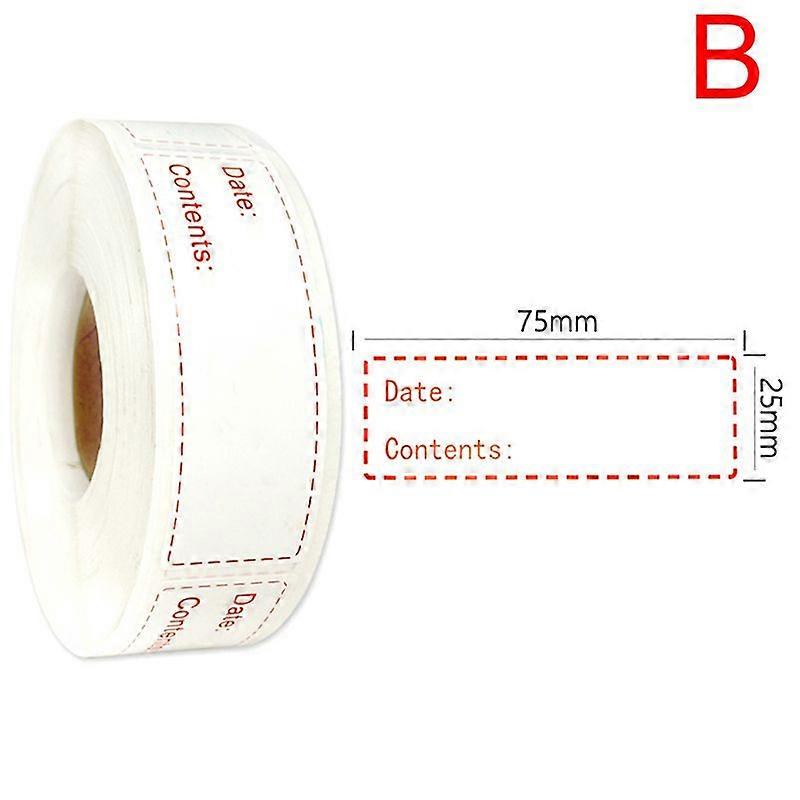 150Pcs/Roll Kitchen Sticker Refrigerator Freezer Food Storage Date Content Label