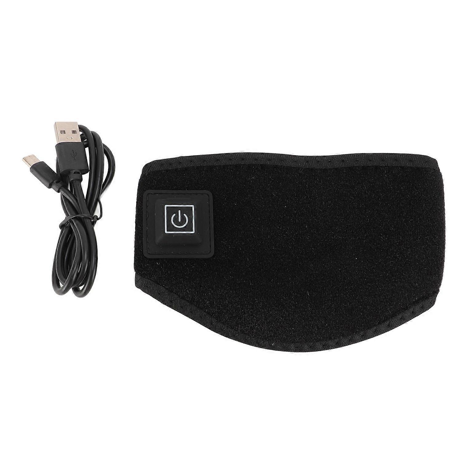 Heating Neck Brace 3 Temperature Adjustable USB Plug Hook and Loop Neck Wearable Heating Pad for Hom