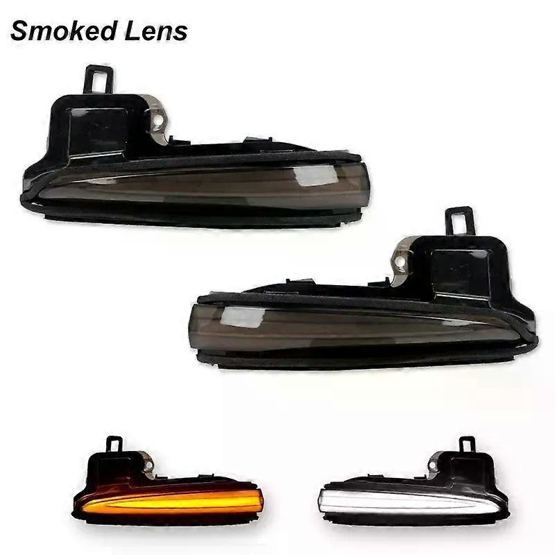 White & Sequential Amber LED Car Front Side Mirror Signal Lights For Toyota Tacoma RAV4 Highlander Alphard Vellfire For Lexus LM