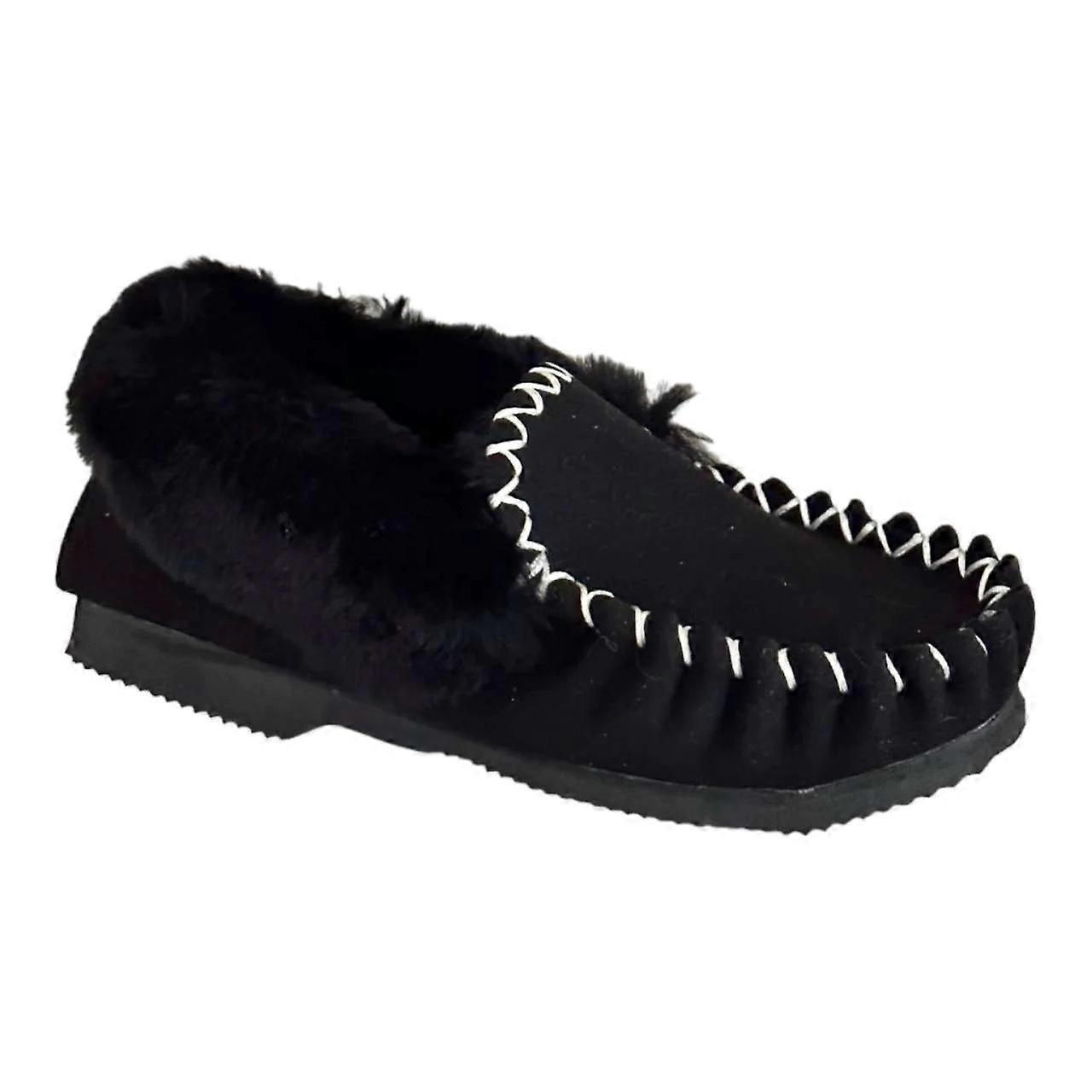 100% Australian Merino Sheepskin Moccasins Slippers Winter Casual Genuine Slip On UGG