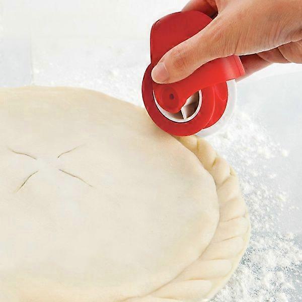 Professional Pizza Lattice Cutter Pastry Wheel Roller Baking Rolling Tool