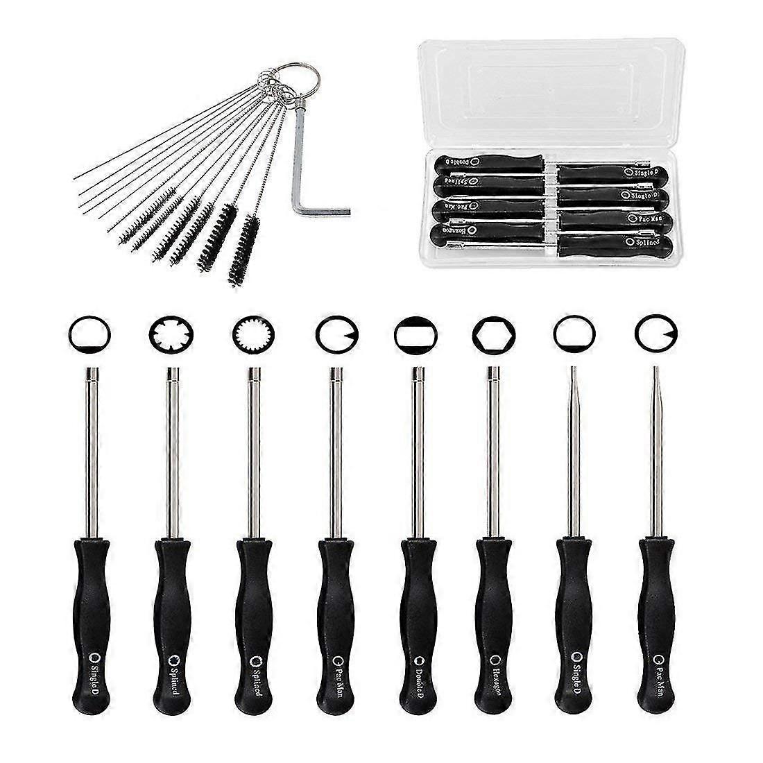 Carburetor Adjustment Tool Kit For Common 2 Cycle Carburator Engine - Carburetor Adjustment Tool Set Carburetor Tune Up Adjusting Tool (8pcs + Cleanin