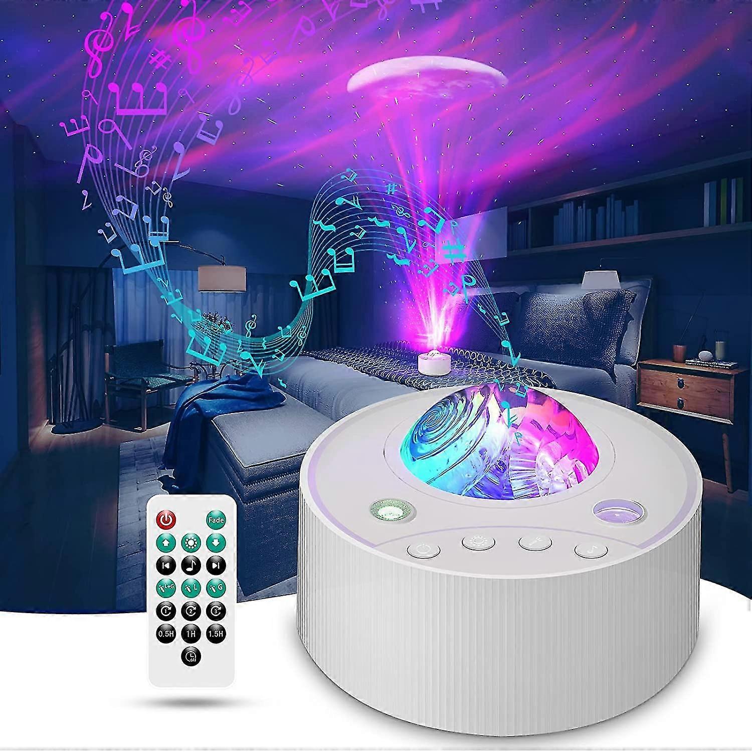 Northern Lights Night Light Projector - Aurora Borealis Projector With Remote Control, Timer And Sleeping Music Galaxy Night Light Projector For