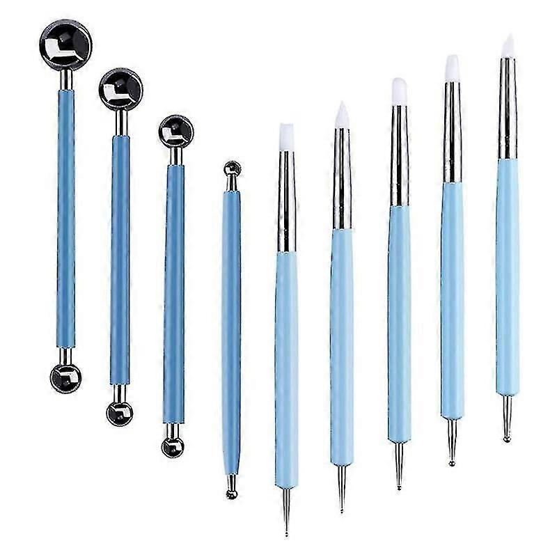 Clay Sculpture Including (9 Pcs)