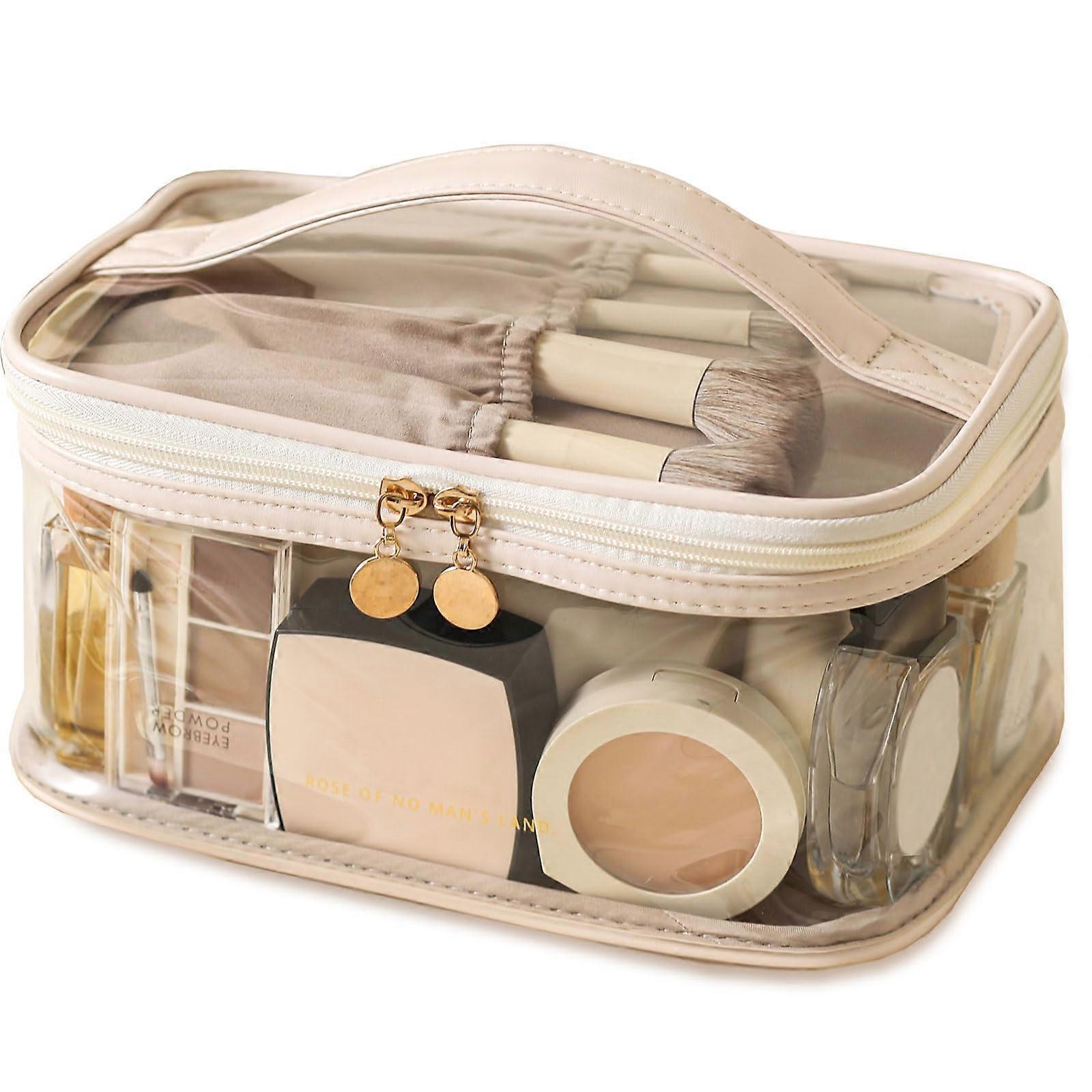 Clear Makeup Bag for Travel Daily Essentials Large Size