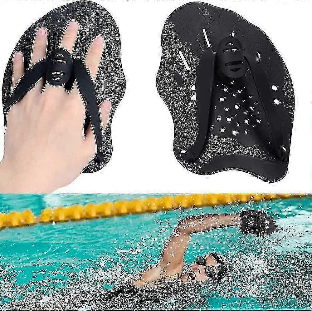 Yüzme için El Kürekleri, Profesyonel Yüzme Eğitim Kürekleri, Ayarlanabilir Kayışlı Yüzme Kürekleri, Yetişkinler İçin Havuz Egzersiz Ekipmanları Aksesuarları